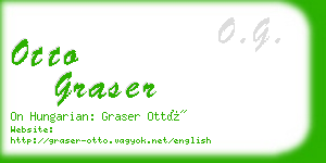 otto graser business card